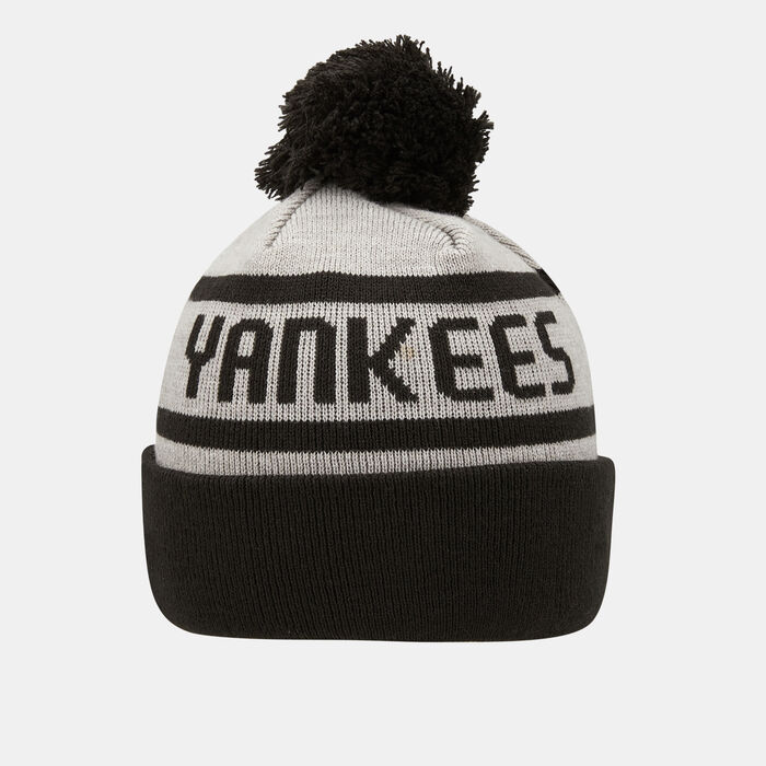 New Era Kids' MLB New York Yankees Jake Cuff Beanie Grey New Era Kids' MLB New York Yankees Jake Cuff Beanie Grey image number 1