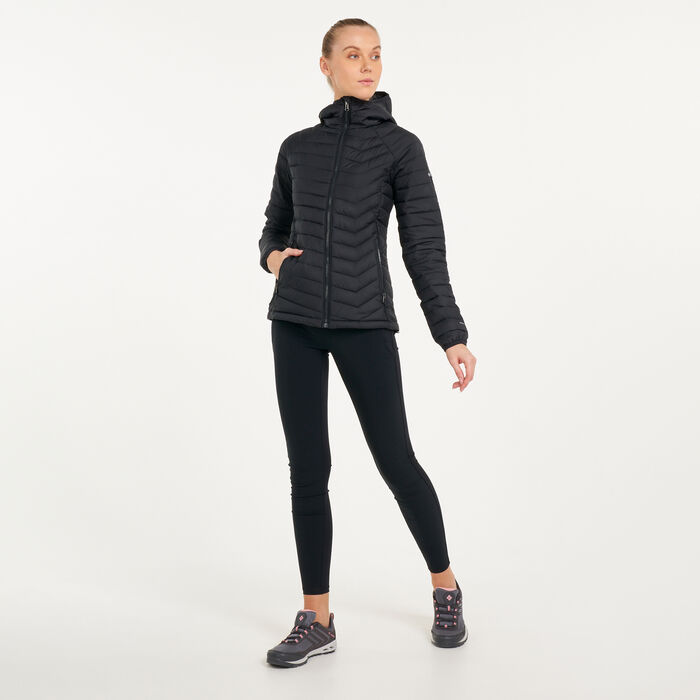 Columbia Women's Powder Lite™ Hooded Jacket Black Columbia Women's Powder Lite™ Hooded Jacket Black image number 2