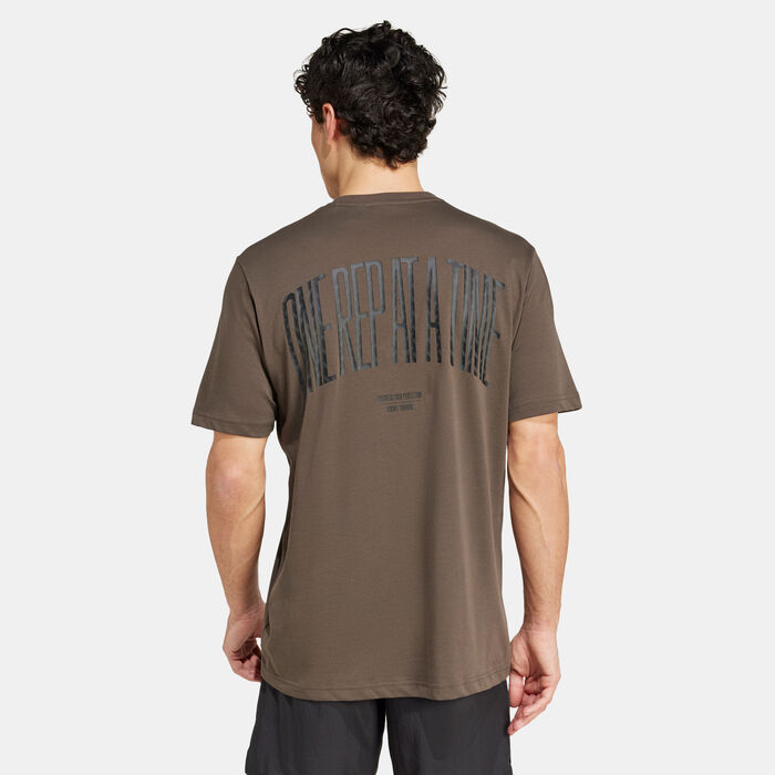 adidas Men's Strength Graphic T-Shirt Green adidas Men's Strength Graphic T-Shirt Green image number 1