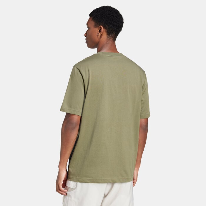 adidas Men's Essentials 3-Stripes T-Shirt Green adidas Men's Essentials 3-Stripes T-Shirt Green image number 1