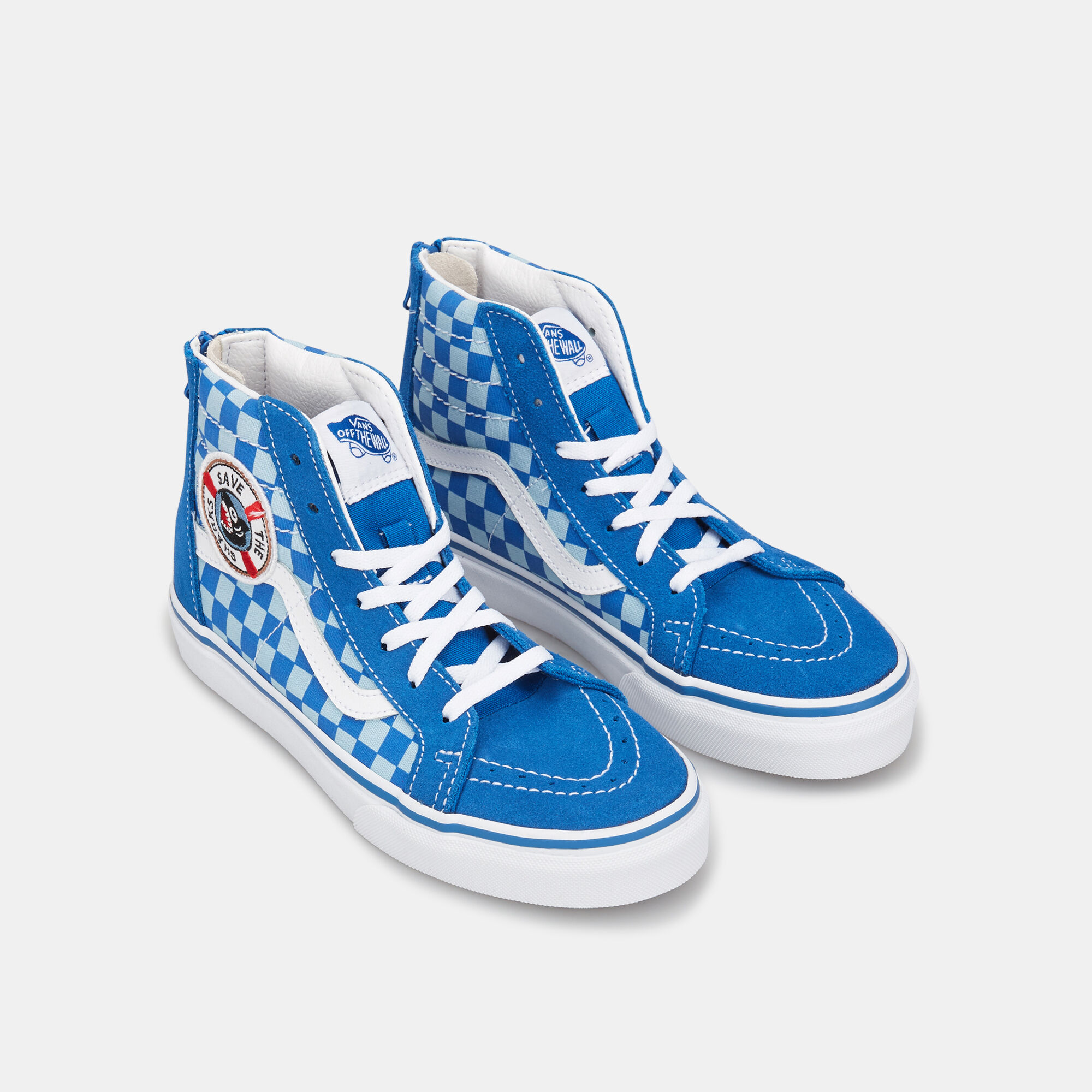Kids glitter checkerboard best sale vans