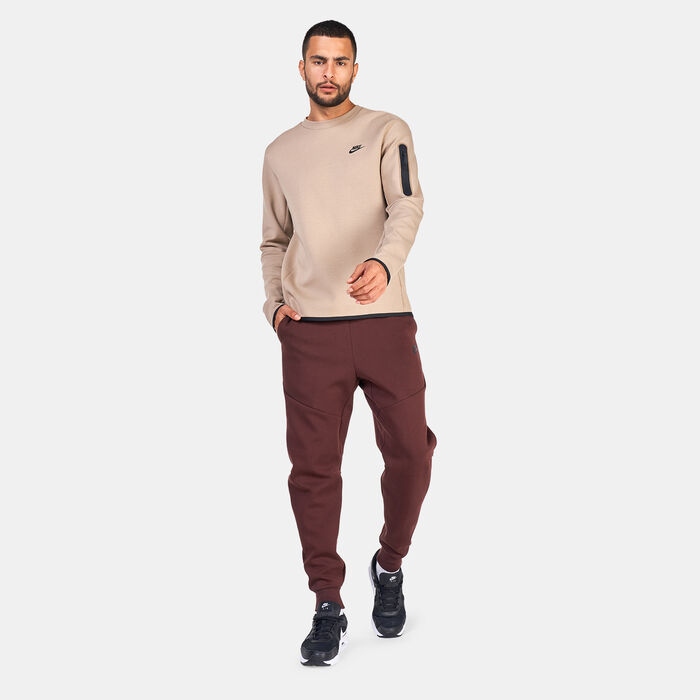 Nike Men's Sportswear Tech Fleece Crew Sweatshirt Beige Nike Men's Sportswear Tech Fleece Crew Sweatshirt Beige image number 2