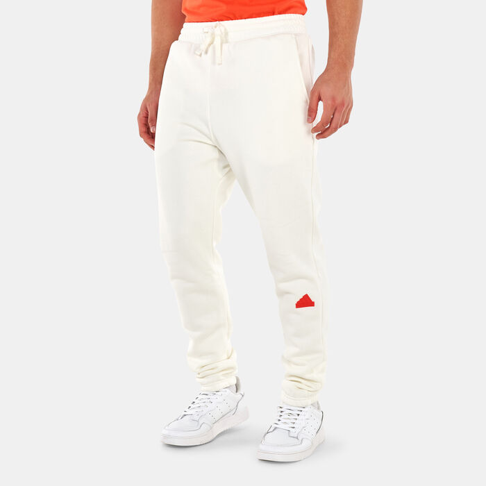 adidas Men's Fleece Pants White adidas Men's Fleece Pants White image number 0