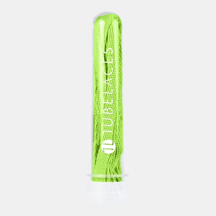 TUBELACES Flat Shoelaces Green TUBELACES Flat Shoelaces Green image number 1