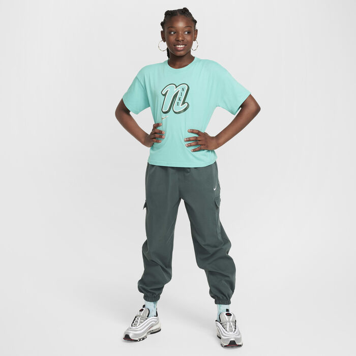 Nike Kids' Sportswear T-Shirt Blue Nike Kids' Sportswear T-Shirt Blue image number 3