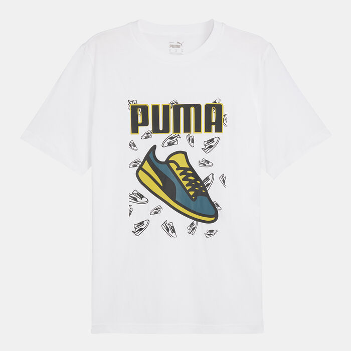 PUMA Men's Graphics Sneaker T-Shirt White PUMA Men's Graphics Sneaker T-Shirt White image number 0