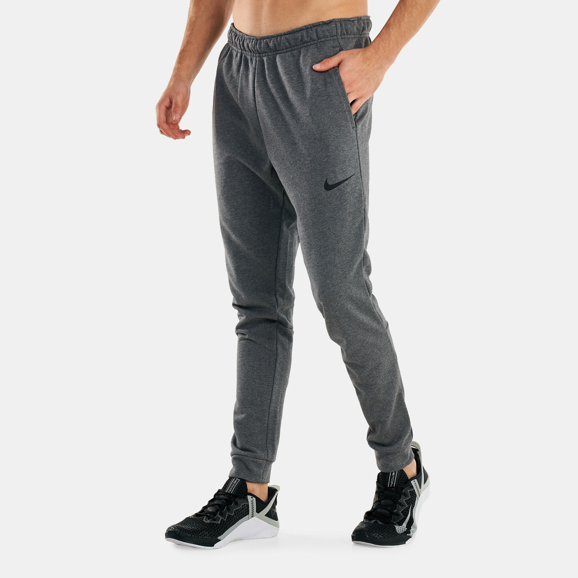 Nike grey sweatpants with elastic ankles outlet