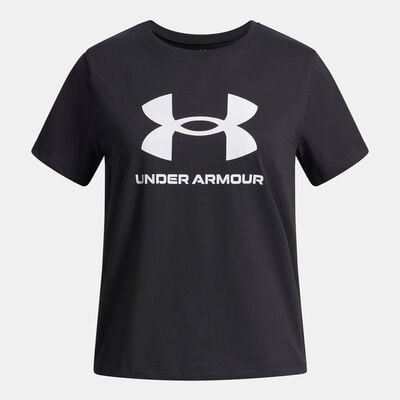 Under Armour Kids' Big Logo T-Shirt Black Under Armour Kids' Big Logo T-Shirt Black