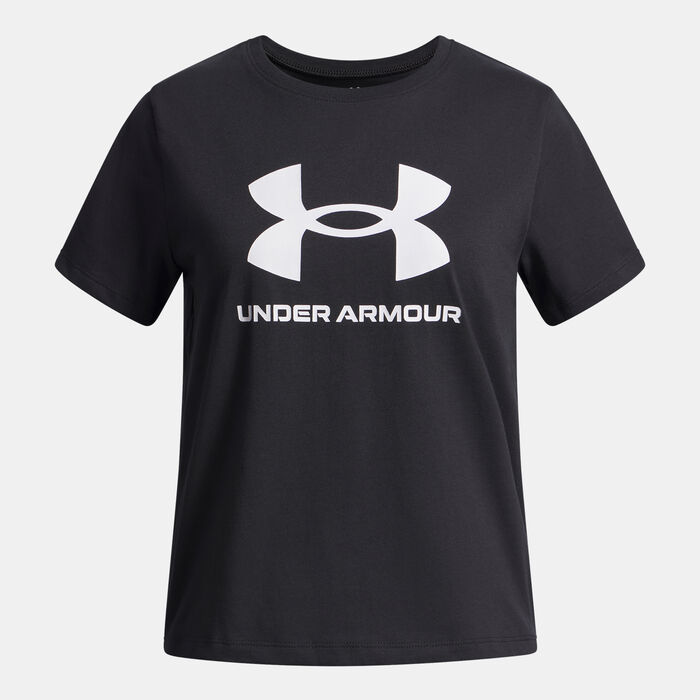 Under Armour Kids' Big Logo T-Shirt Black Under Armour Kids' Big Logo T-Shirt Black image number 0