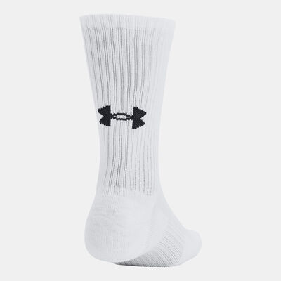 Under Armour Training Cotton Crew Socks (3 Pairs) White Under Armour Training Cotton Crew Socks (3 Pairs) White