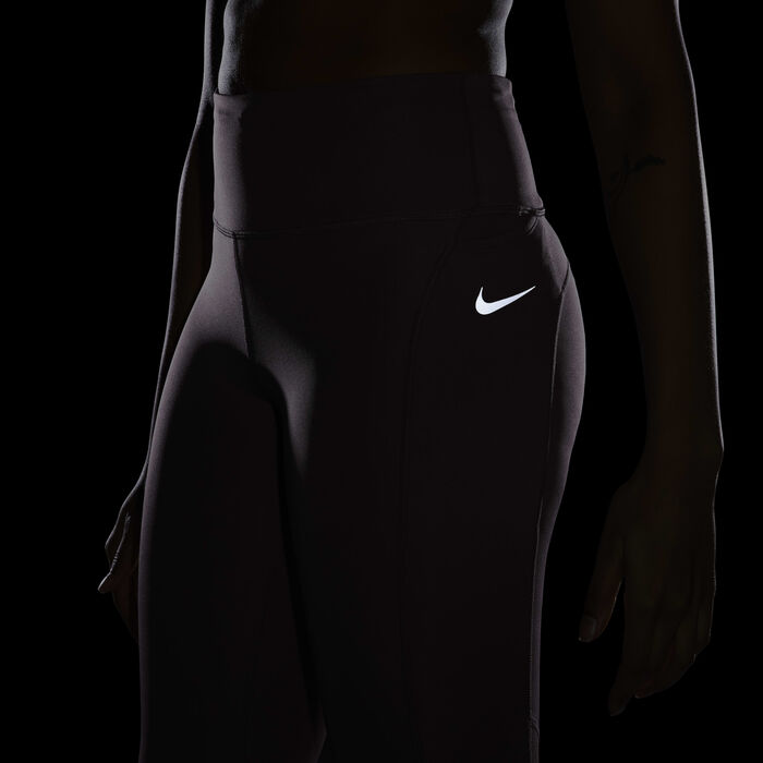 Nike Women's Fast Mid-Rise Crop Running Leggings Pink Nike Women's Fast Mid-Rise Crop Running Leggings Pink image number 6