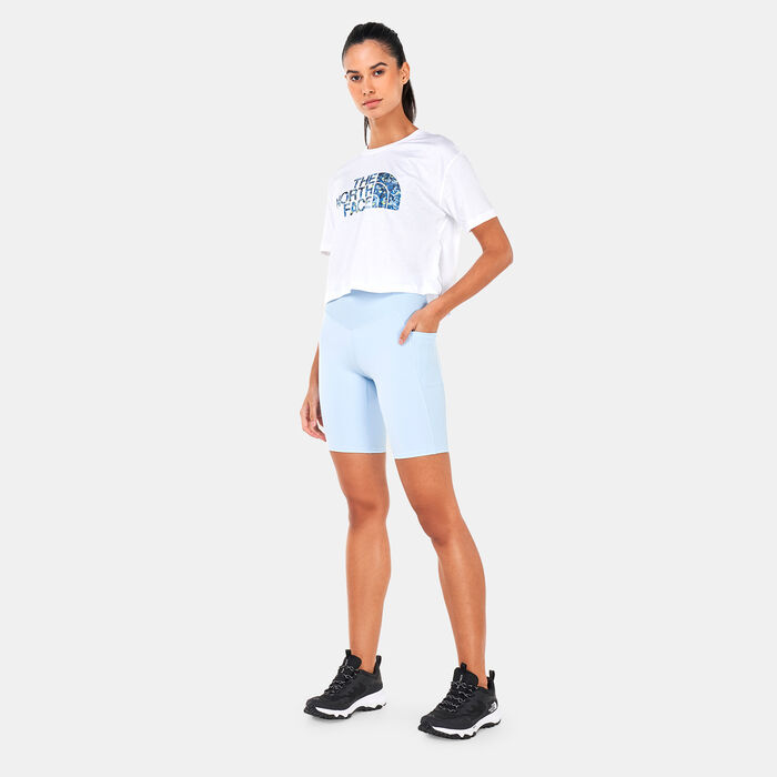 The North Face Women's EcoActive Dune Sky 9-Inch Shorts Blue The North Face Women's EcoActive Dune Sky 9-Inch Shorts Blue image number 2