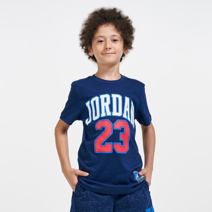 Jordan Kids' Practice Flight T-Shirt (Older Kids) Blue Jordan Kids' Practice Flight T-Shirt (Older Kids) Blue image number 0