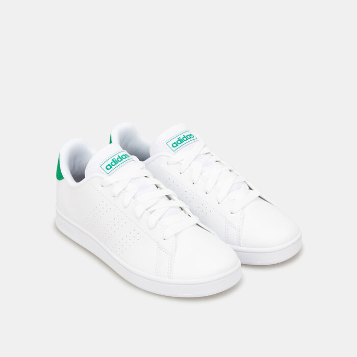 adidas Kids' Advantage Lifestyle Court Lace Shoe White image number 1