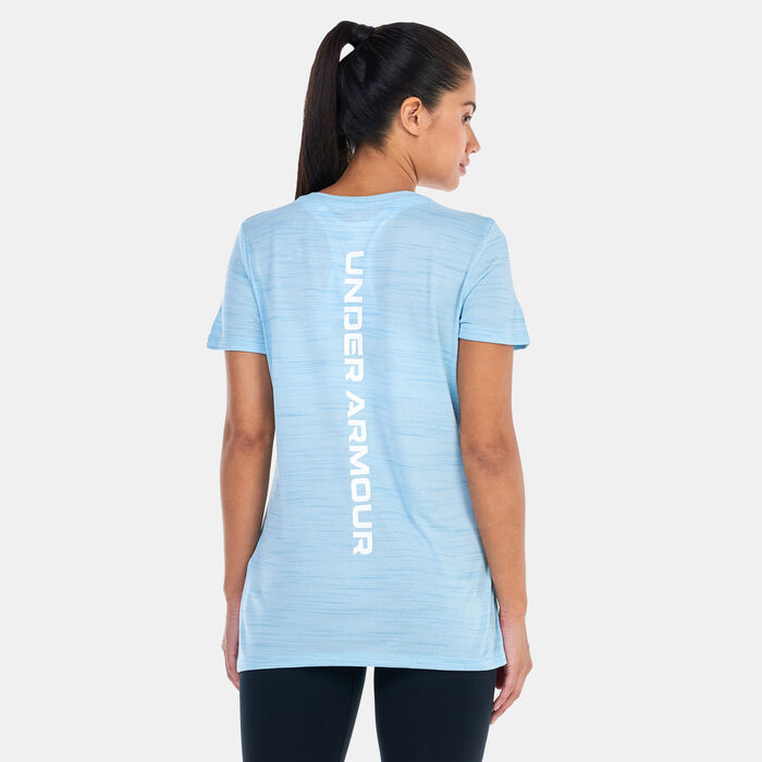 Under Armour Women's UA Tech™ Evolved Core Training T-Shirt Blue image number 1