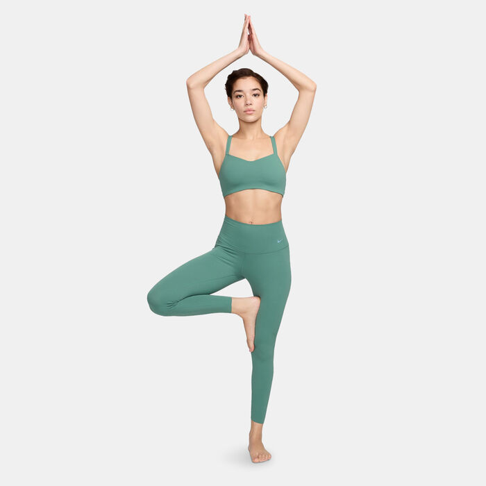 Nike Women's Zenvy Dri-FIT Strappy Light-Support Training Sports Bra Green Nike Women's Zenvy Dri-FIT Strappy Light-Support Training Sports Bra Green image number 2