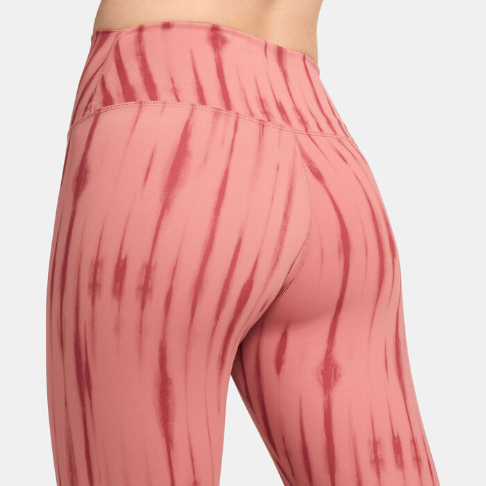 Nike Women's One Printed 7/8 Training Leggings Pink image number 3