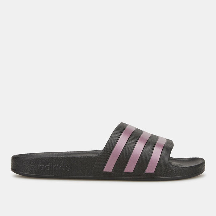 adidas Women's Adilette Aqua Slides Black adidas Women's Adilette Aqua Slides Black image number 1