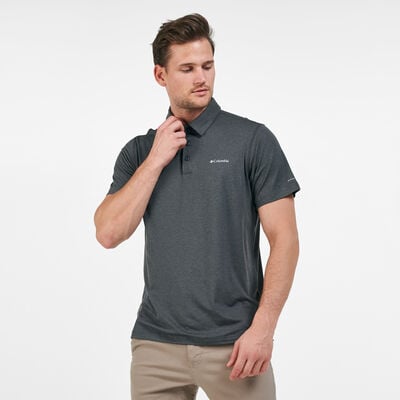 Columbia Men's Tech Trail™ Polo T-Shirt Grey Columbia Men's Tech Trail™ Polo T-Shirt Grey