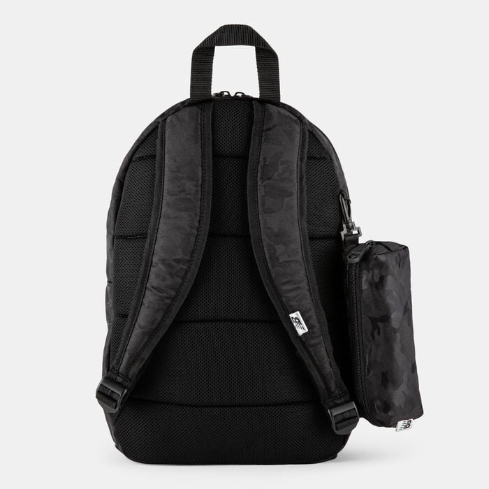 New Balance Kids' Logo Backpack with Pencil Case Black New Balance Kids' Logo Backpack with Pencil Case Black image number 1
