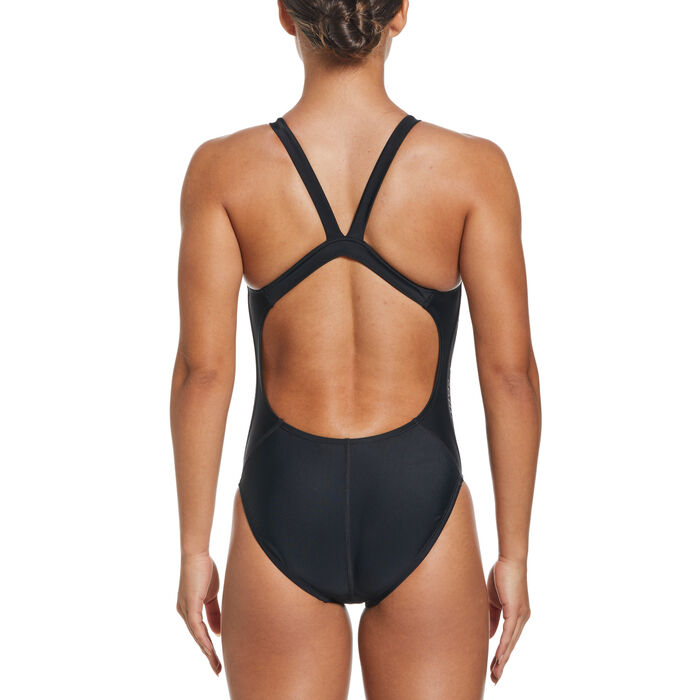 Nike Swim Women's Fastback One-Piece Swimsuit Black Nike Swim Women's Fastback One-Piece Swimsuit Black image number 1