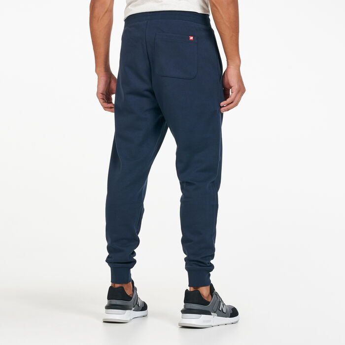 New Balance Men's Essentials Stacked Logo Sweatpants Blue New Balance Men's Essentials Stacked Logo Sweatpants Blue image number 1
