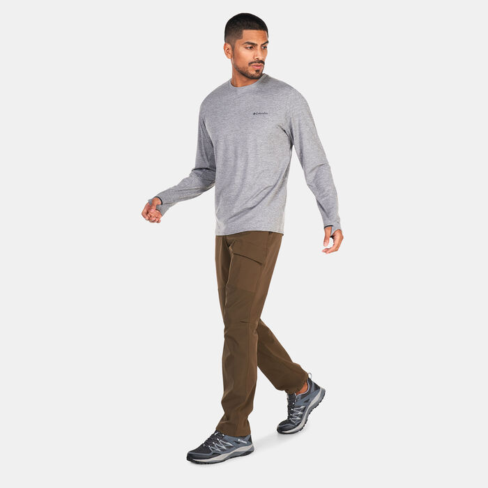 Columbia Men's Tech Trail™ Long Sleeve Crew II T-Shirt Grey Columbia Men's Tech Trail™ Long Sleeve Crew II T-Shirt Grey image number 2