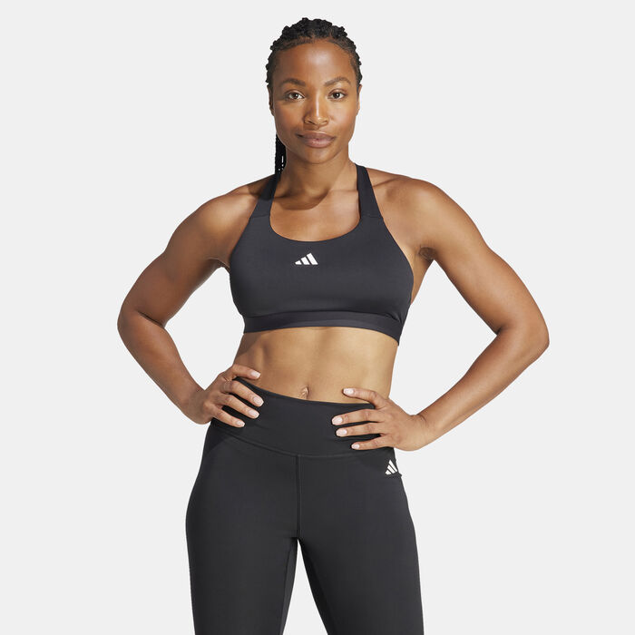 adidas Women's TLRDREACT High-Support Training Sports Bra Black adidas Women's TLRDREACT High-Support Training Sports Bra Black image number 0