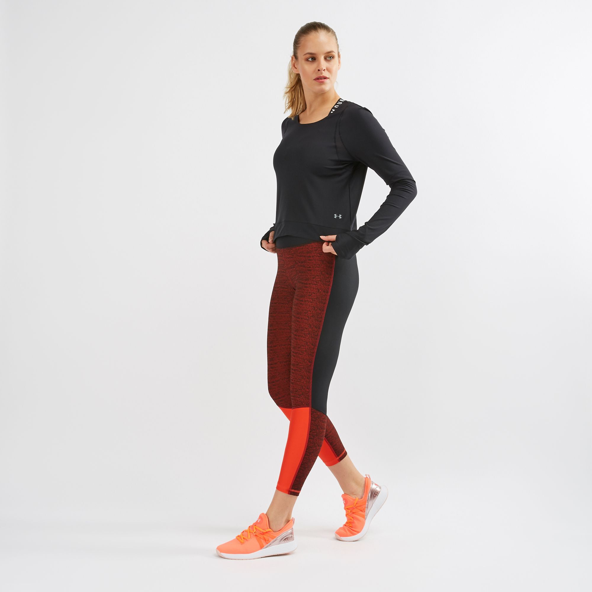Under armour women's heatgear jacquard hot sale ankle crop