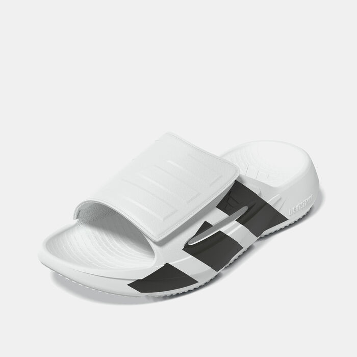 adidas Men's Lightblaze Slides White adidas Men's Lightblaze Slides White image number 1