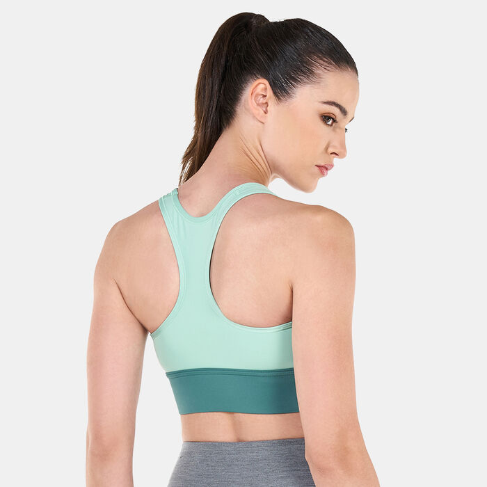 Nike Women's Swoosh Longline Sports Bra Green Nike Women's Swoosh Longline Sports Bra Green image number 1