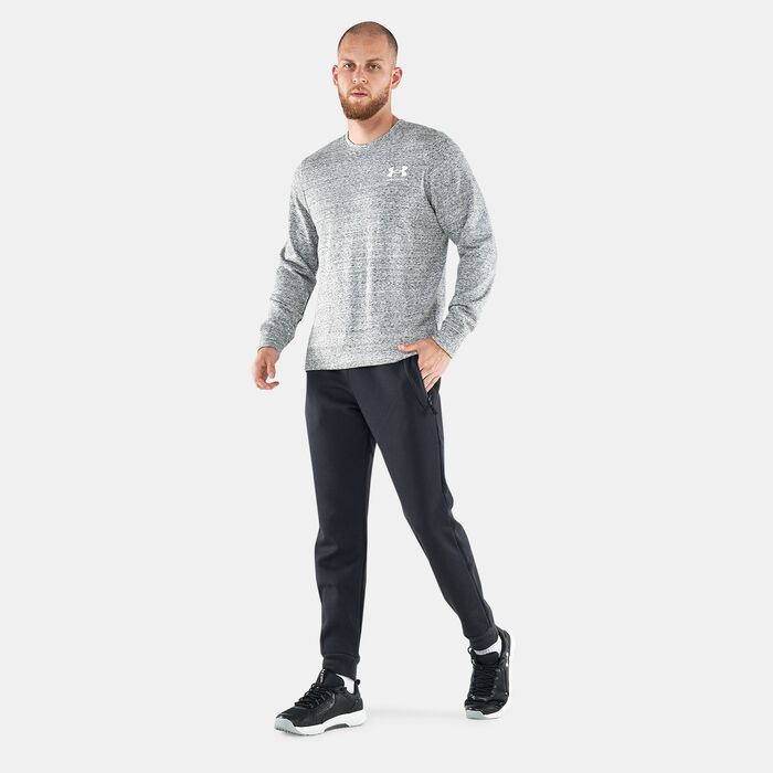 Under Armour Men's UA Rival Terry LC Sweatshirt White image number 2