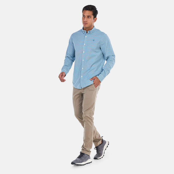 Timberland Men's Suncook River Poplin GIngham Shirt Pink Timberland Men's Suncook River Poplin GIngham Shirt Pink image number 2