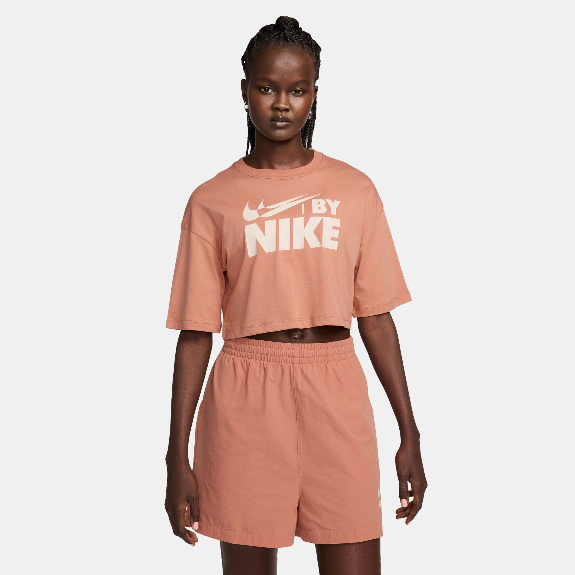 Women s Sportswear Cropped T Shirt Peach Nike in KSA SSS