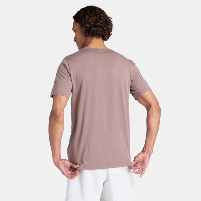 New Balance Men's Heathertech Graphic T-Shirt Beige image number 1