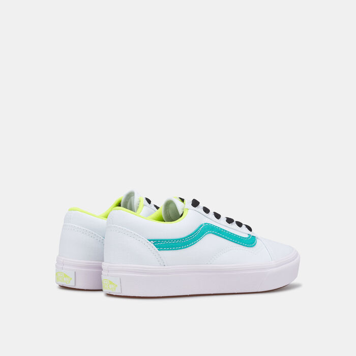 Vans Kids' Fluro Comfycush Old Skool Unisex Shoe White Vans Kids' Fluro Comfycush Old Skool Unisex Shoe White image number 2