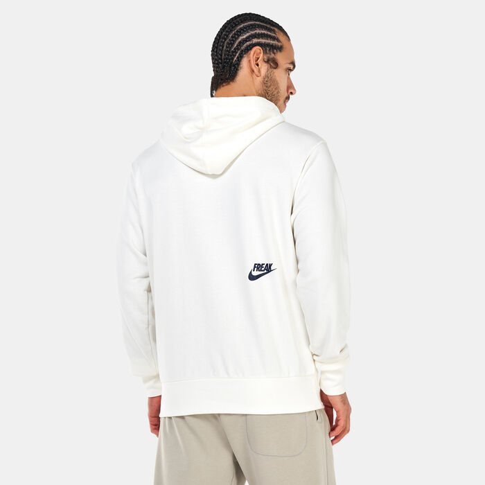 Nike Men's Giannis Pullover Basketball Hoodie White image number 1