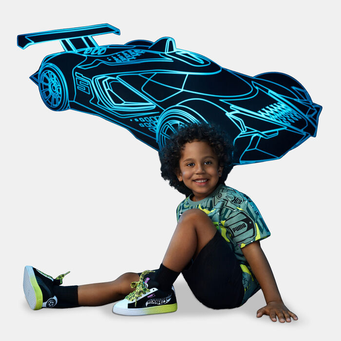 PUMA Kids' HOT WHEELS Printed T-Shirt Green image number 2