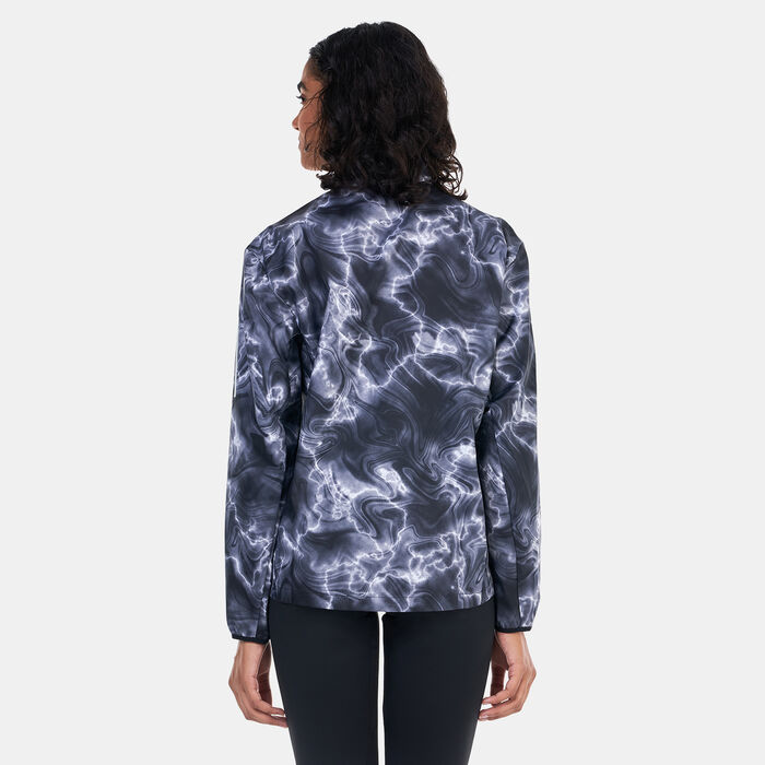 adidas Women’s Own The Run Allover Print Running Windbreaker Jacket Multi-Color adidas Women’s Own The Run Allover Print Running Windbreaker Jacket Multi-Color image number 1