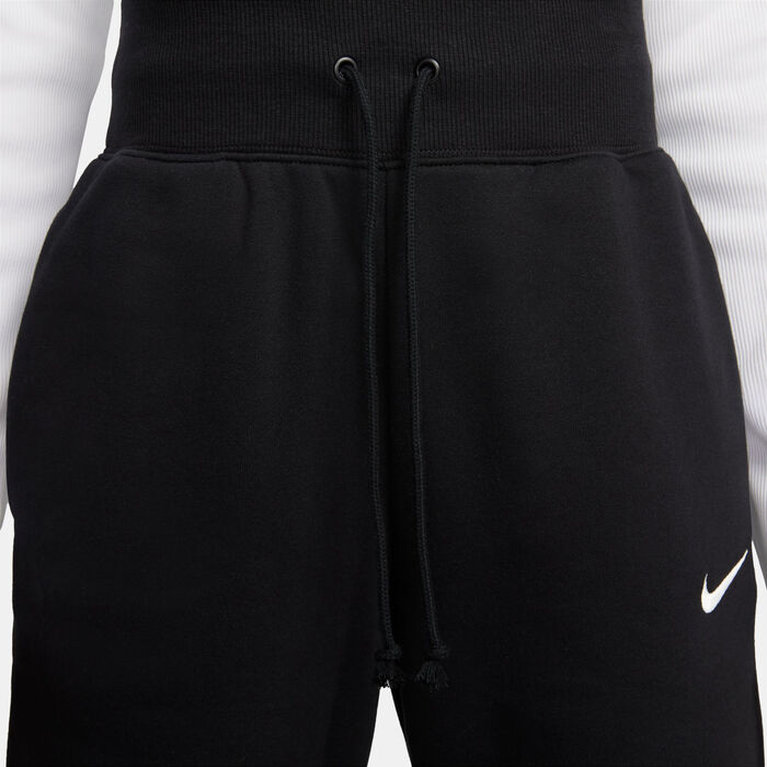 Nike Women's Sportswear Phoenix Fleece Wide-Leg Sweatpants Black image number 3