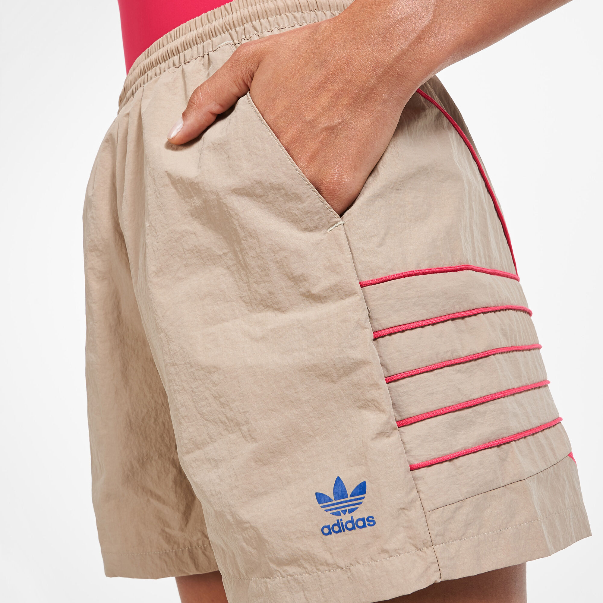 Buy adidas Originals Women s Large Logo Shorts Beige in KSA SSS