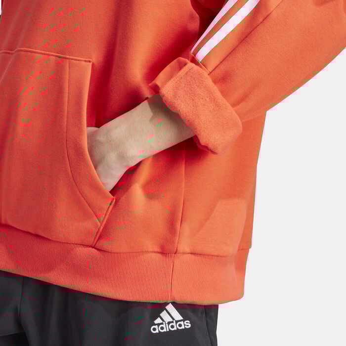 adidas Men's House of Tiro Sportswear Hoodie Red adidas Men's House of Tiro Sportswear Hoodie Red image number 3