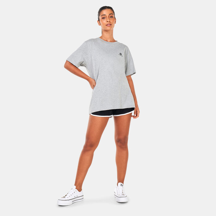 Converse Go-To Embroidered Star Chevron T-Shirt Grey Converse Go-To Embroidered Star Chevron T-Shirt Grey image number 3