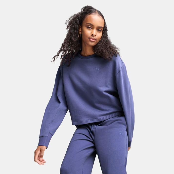 PUMA Women's HER Sweatshirt Purple PUMA Women's HER Sweatshirt Purple image number 0