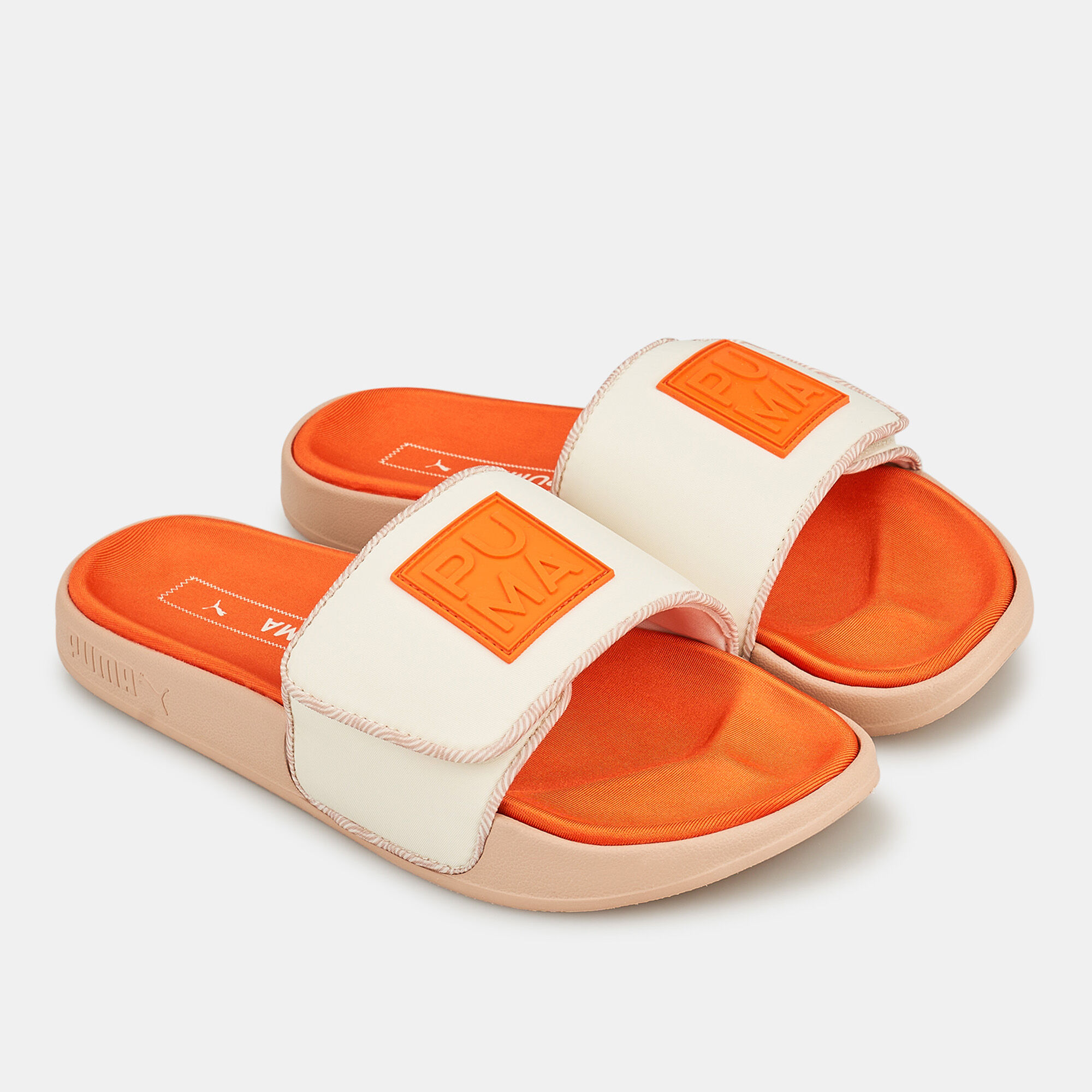 Puma slides womens orange shop