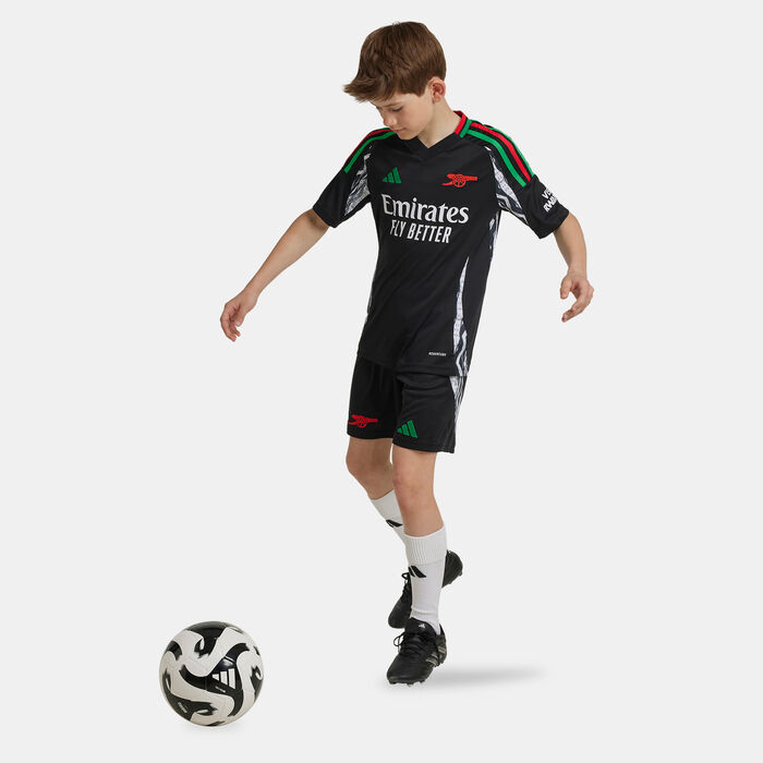 adidas Kids' Arsenal 24/25 Away Replica Football Shorts Black adidas Kids' Arsenal 24/25 Away Replica Football Shorts Black image number 2