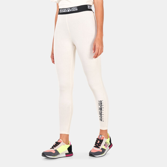 Napapijri Women's M-Box Leggings White Napapijri Women's M-Box Leggings White image number 0
