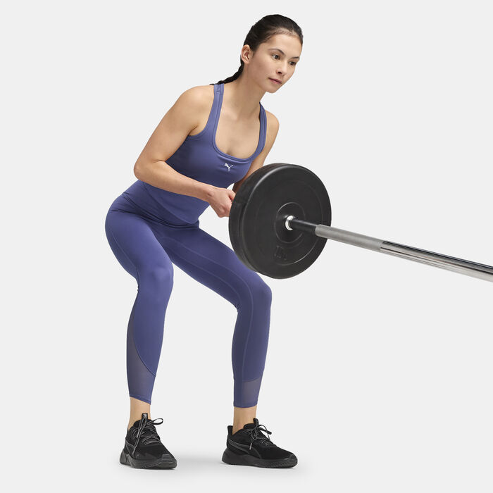 PUMA Women's CLOUDSPUN Mesh 2-in-1 Tank Top Purple image number 2