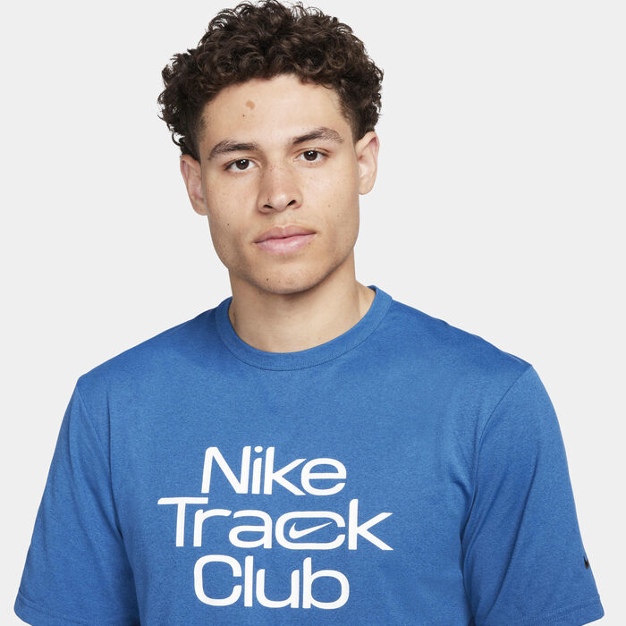 Nike Men's Dri-FIT Track Club Running Top Blue Nike Men's Dri-FIT Track Club Running Top Blue image number 2