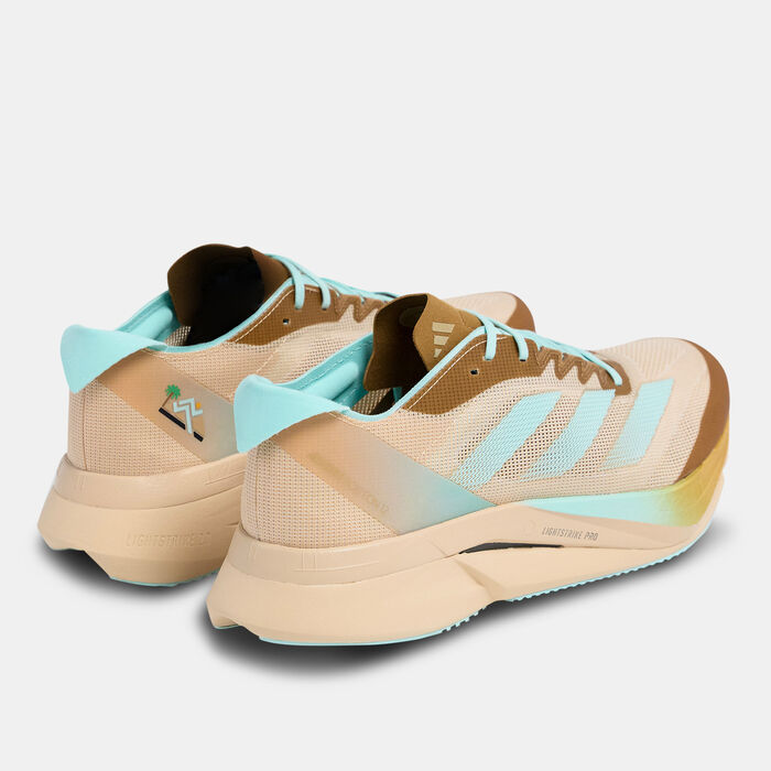adidas Men's DR Adizero Boston 12 Dub Running Shoes Beige adidas Men's DR Adizero Boston 12 Dub Running Shoes Beige image number 2